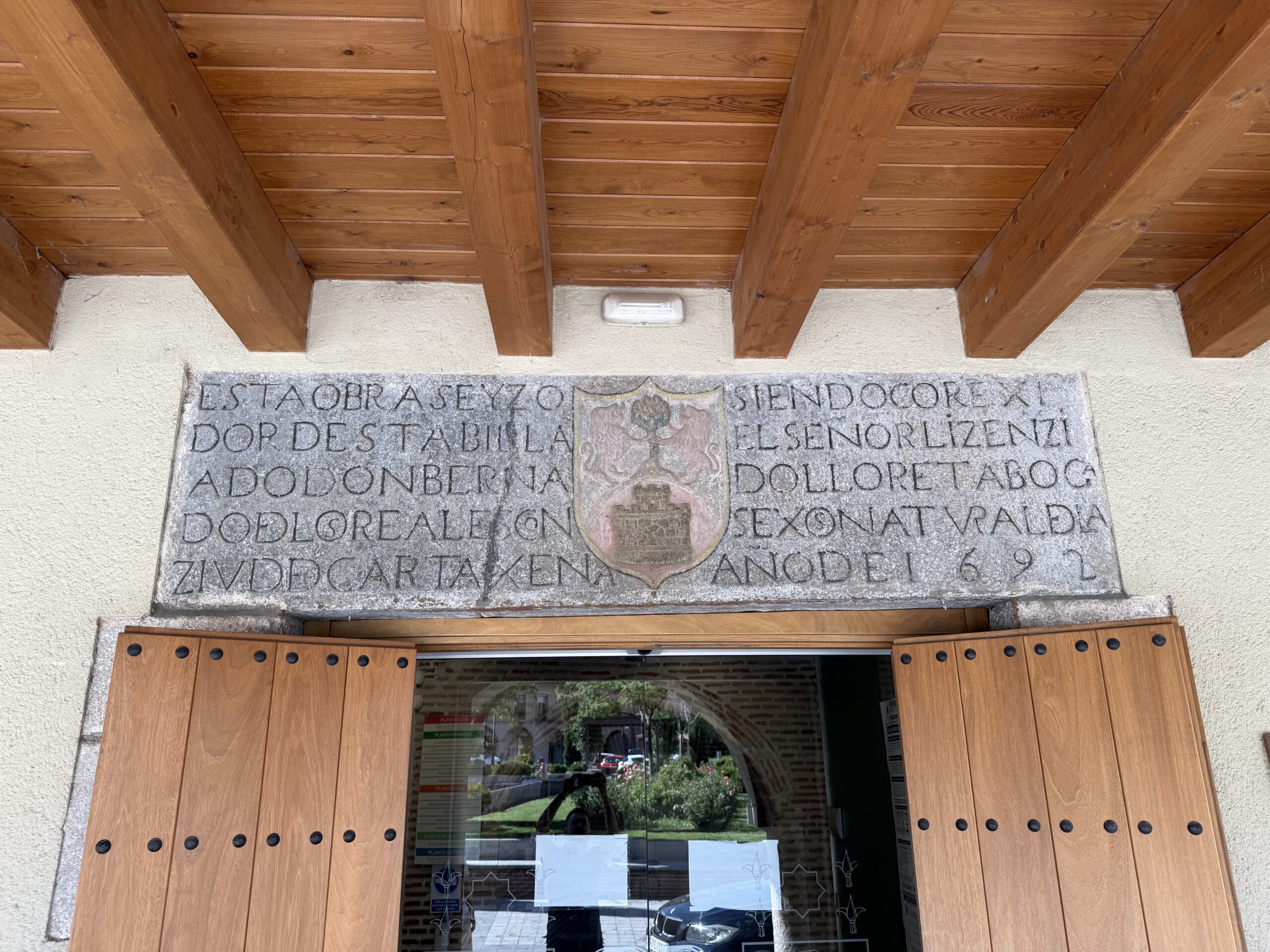 Placa de la casa de la villa