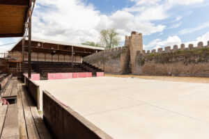 Imagen de la corralada del palacio caballero de Olmedo