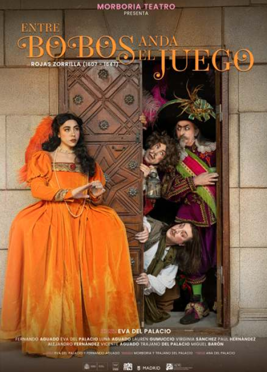 Póster de entre bobos anda el Juego
